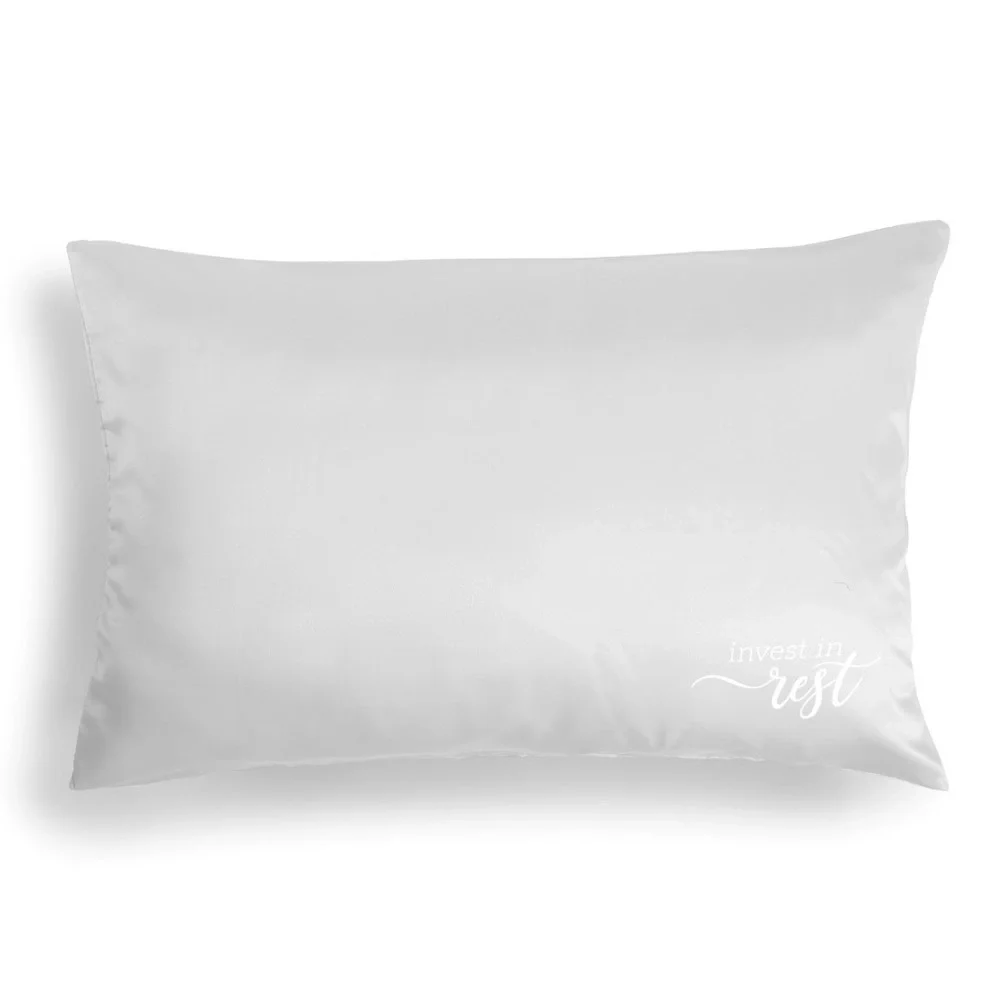 ✅Demdaco Satin Grey Pillowcase Set of 2 - Invest in Rest